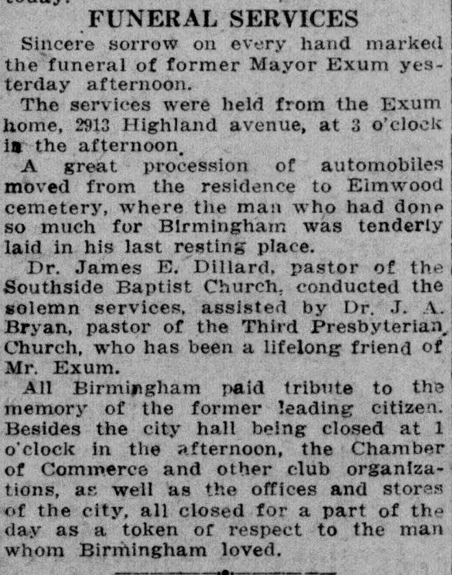 Culpepper Exum obituary